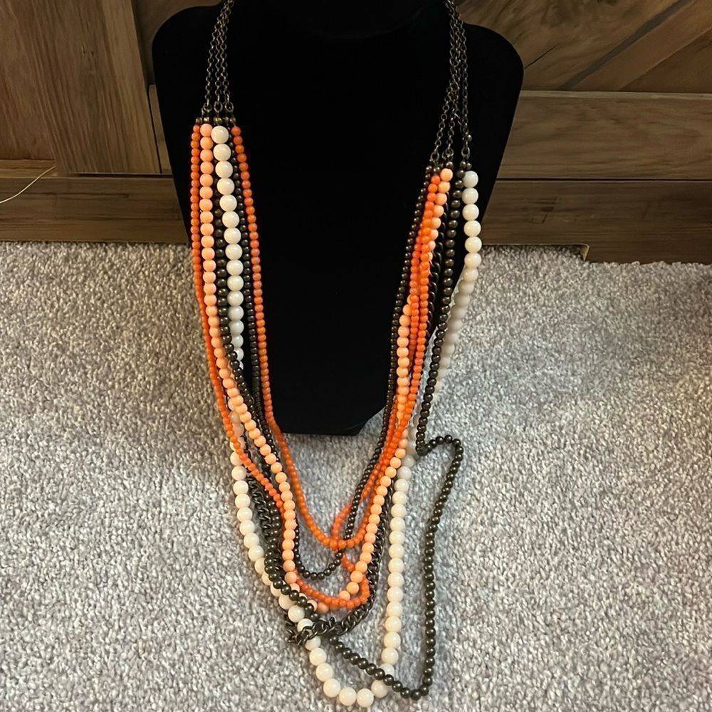 NEW Premier Designs “Papaya” Multi Strand Necklace